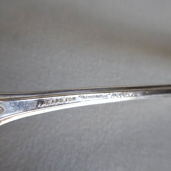VINTAGE 1925 ART DECO YOUREX LADY FRANCES SILVER ICED TEA PARFAIT SPOON SET OF 6 - Picture 9 of 10